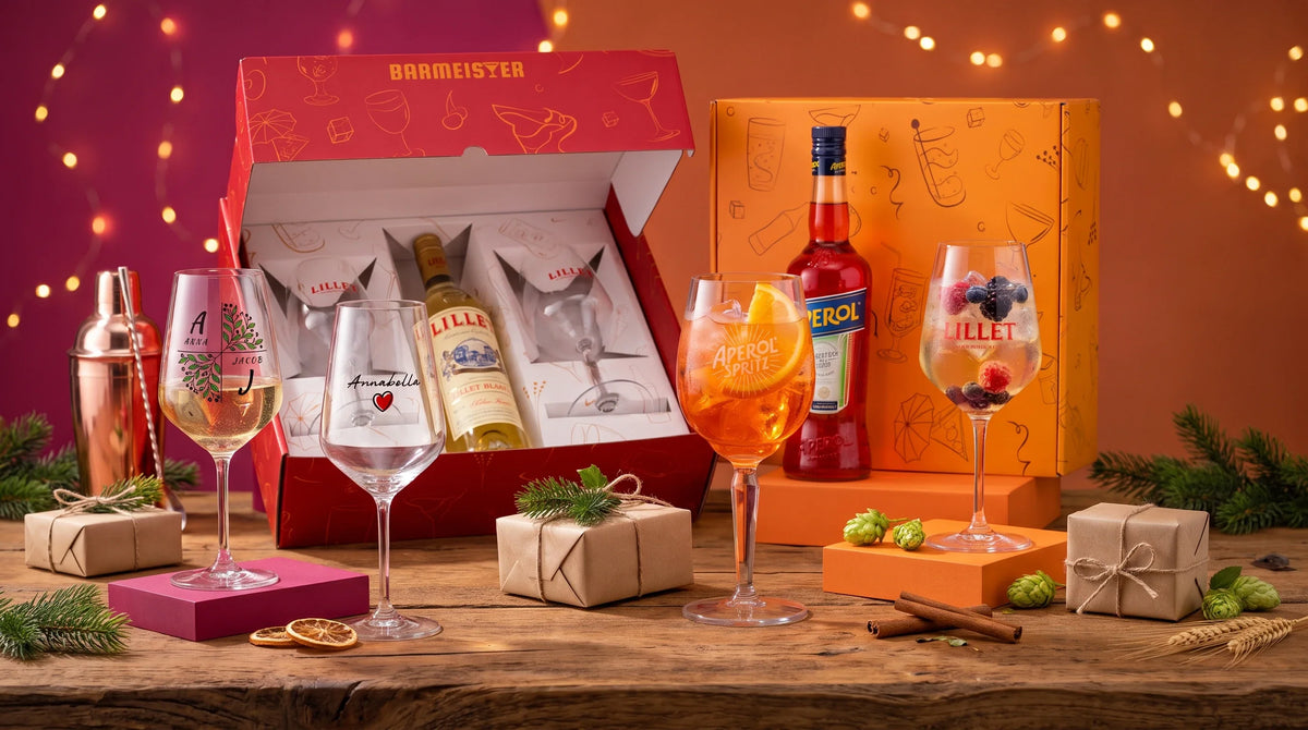 Geschenkideen für Barfans: Von personalisierten Gläsern bis zum Marken-Bundle