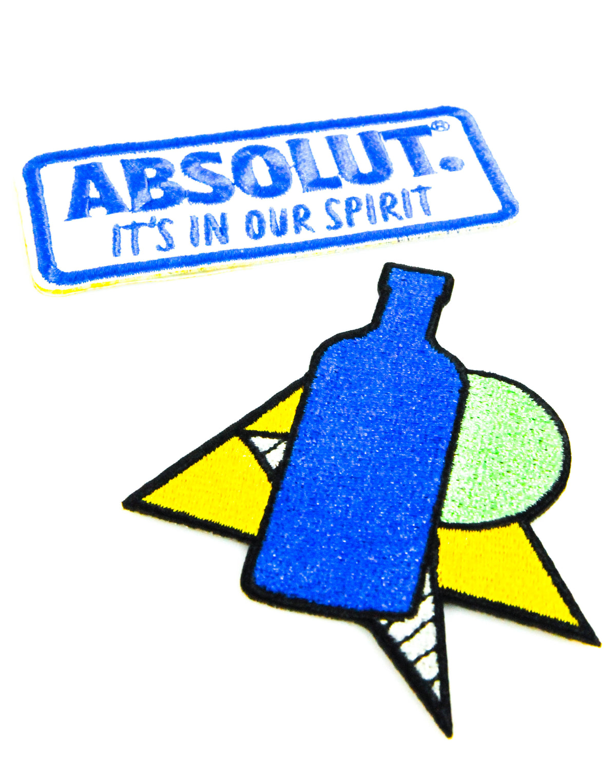 1 Absolut Vodka Iron-on Patch Limited 2-Piece Set Iron-on Patch, Patches Badges 90s Retro new – View 2