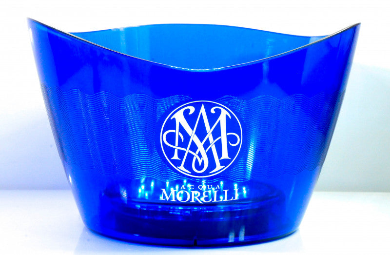 1 Acqua Morelli Water Cooler LED Bottle Cooler, Ice Cube Tray, Acrylic Blue Design new
