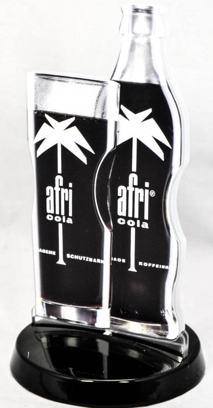 1 Afri Cola soft drink card holder Cola, menu holder, table display "bottle" new