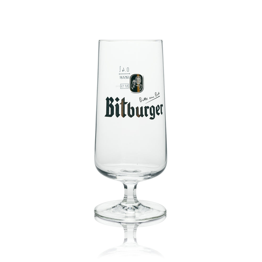 1 Bitburger Beer Glass 0.4l Goblet New