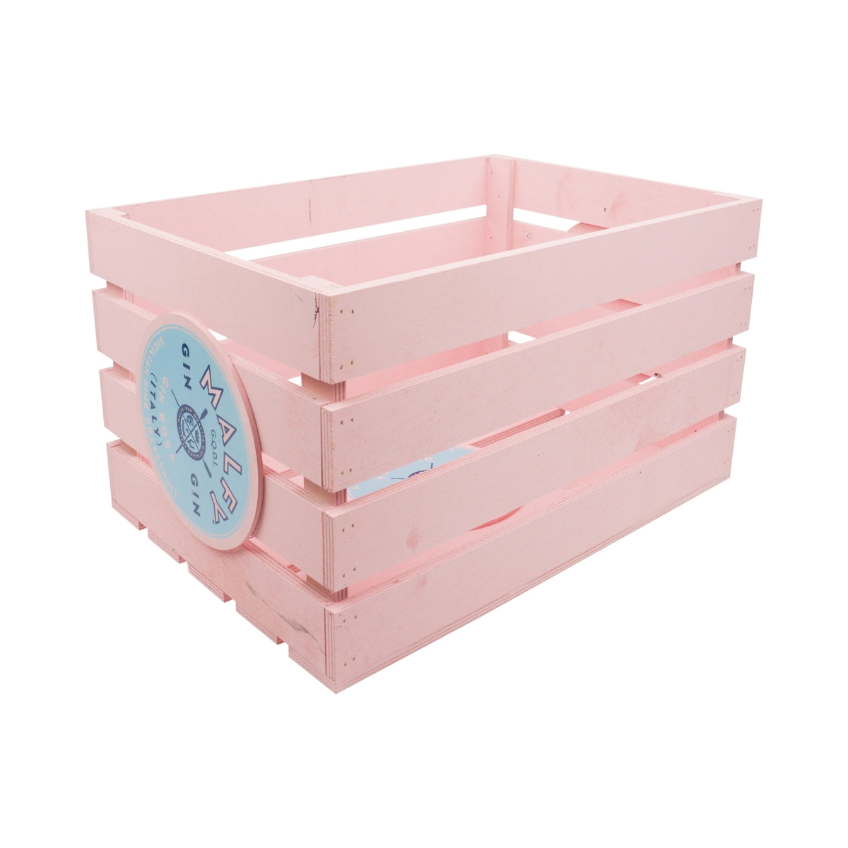 1 Malfy Gin wooden box, pink, 45 x 31 x 26 cm, new – View 2