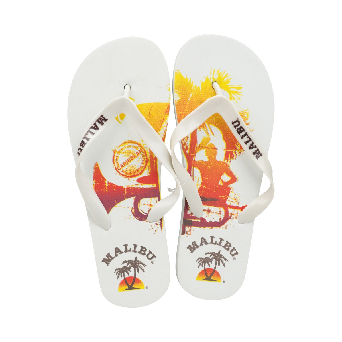 1 Malibu liqueur flip-flops size 42/43EU white/red/yellow new – View 2