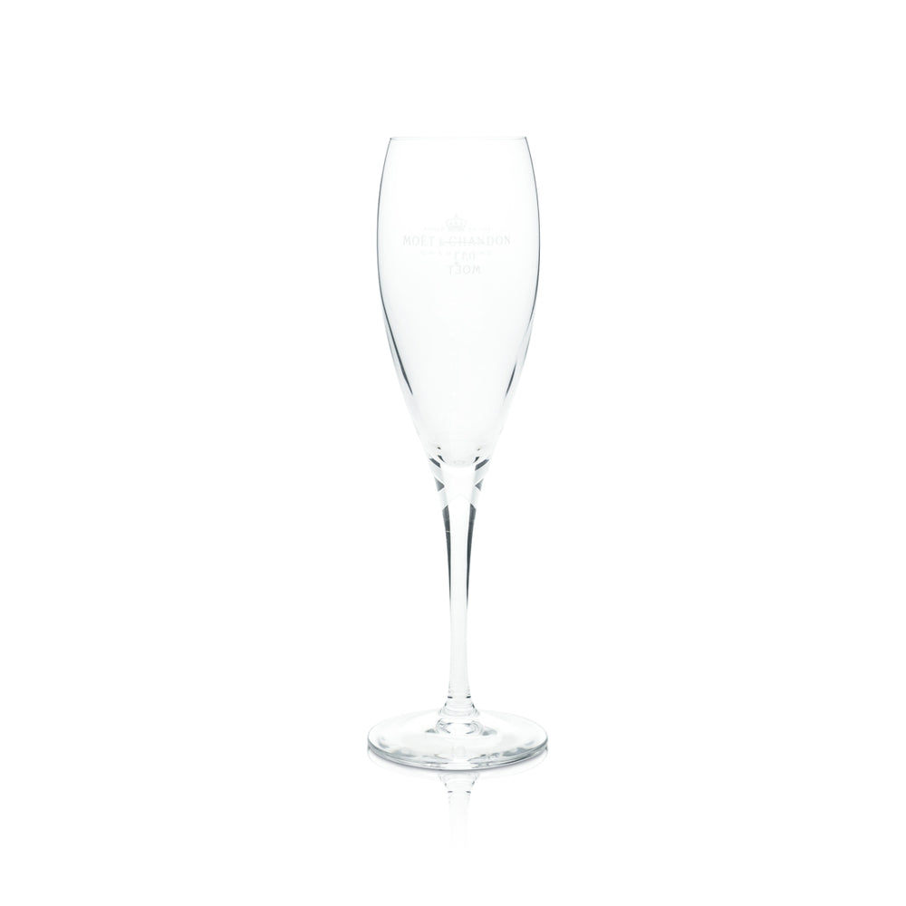 1 Moet Chandon Champagne Glass Flute with Bow 0.1 l new