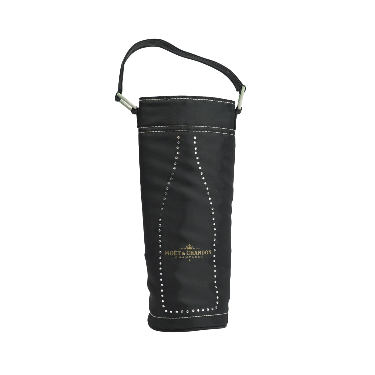 1 Moët & Chandon Champagne Cooler Bag with Handle Black/Crystal Lettering for 0.7L Bottles, New