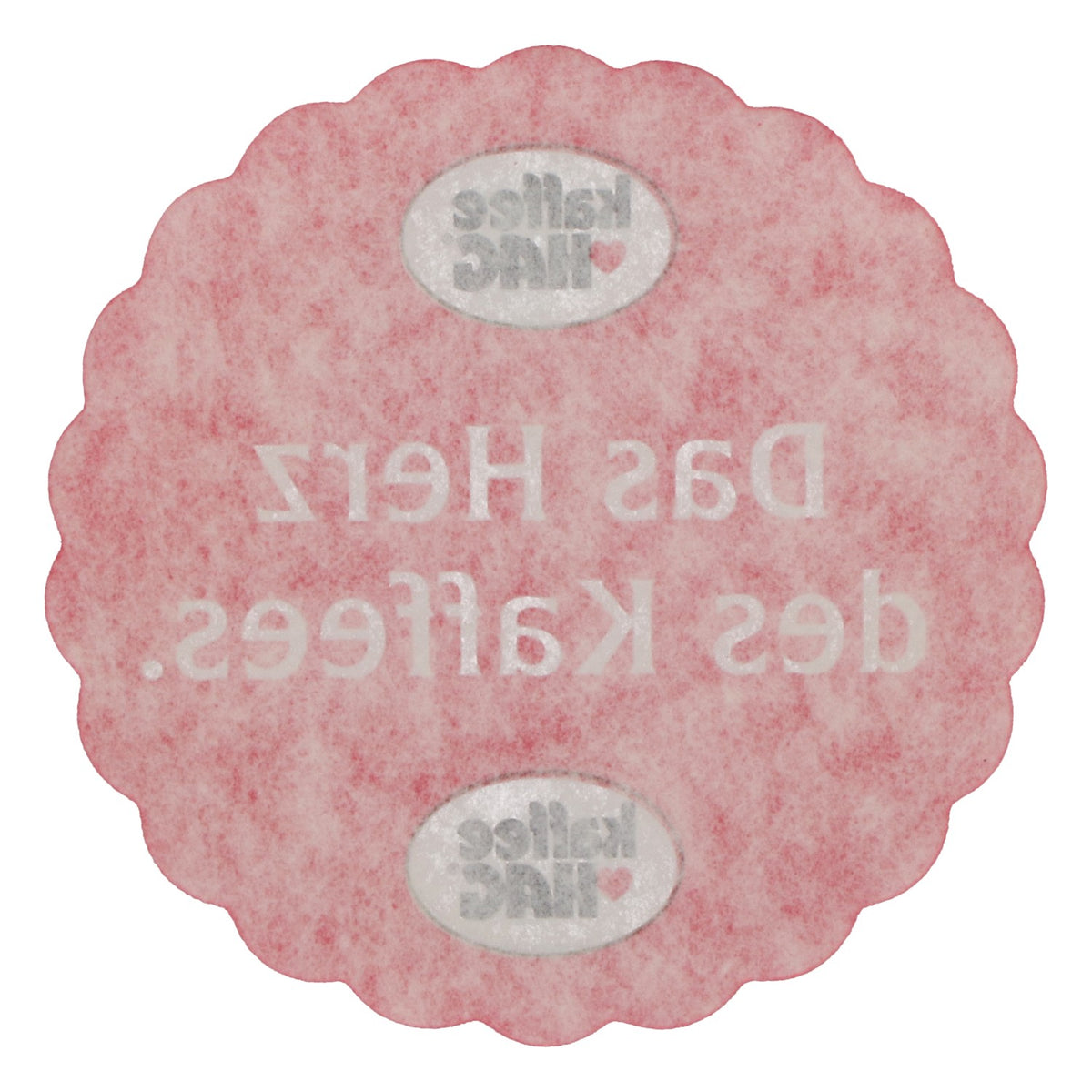 1000x Kaffee Hag Coffee Coaster, Red: "The Heart of Coffee" Coaster – View 4