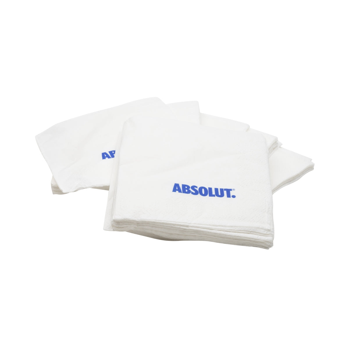 100x Absolut Vodka Napkins White Blue Lettering – View 3
