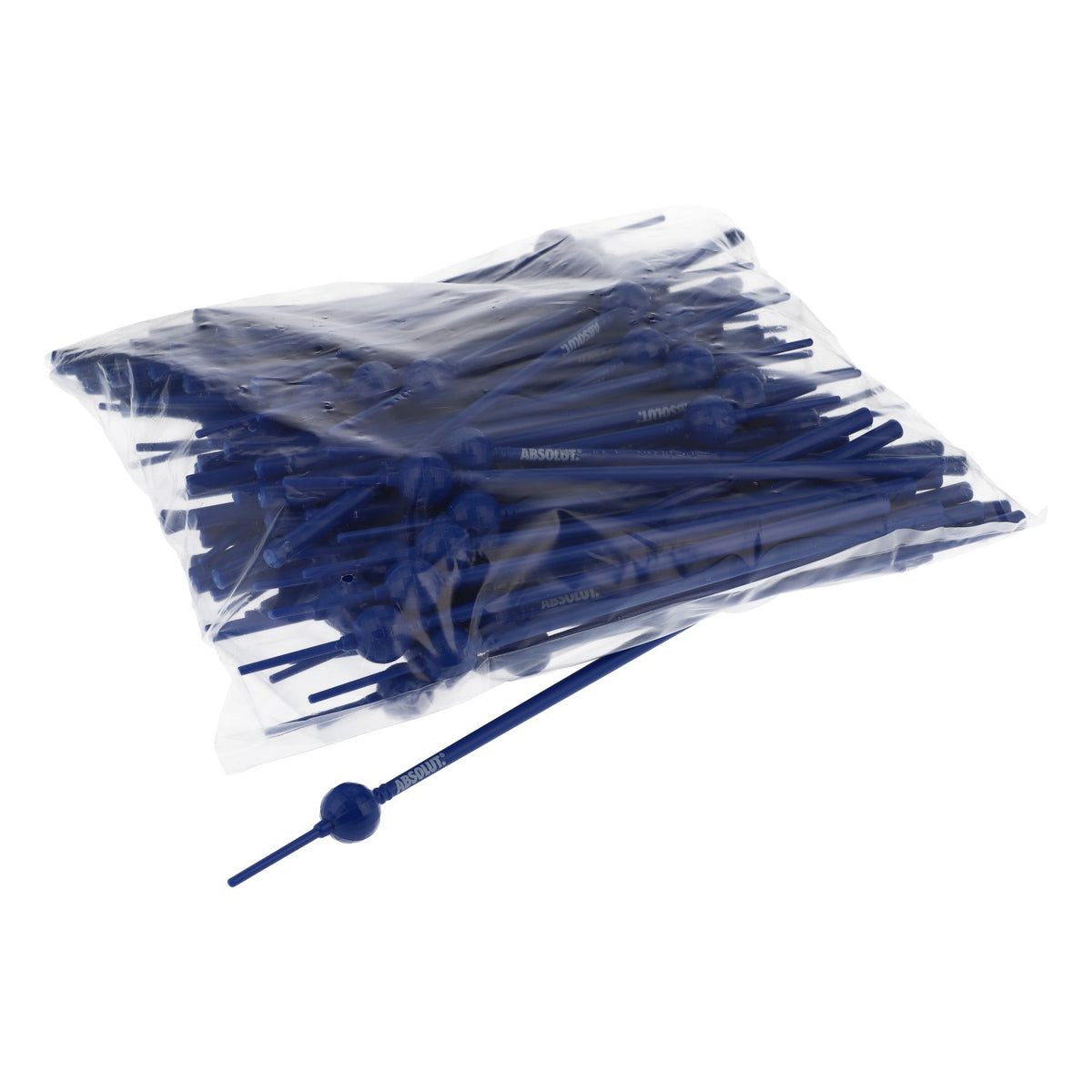 100x Absolut Vodka Stirrer Bar Accessories "Berlin TV Tower" Blue – View 3