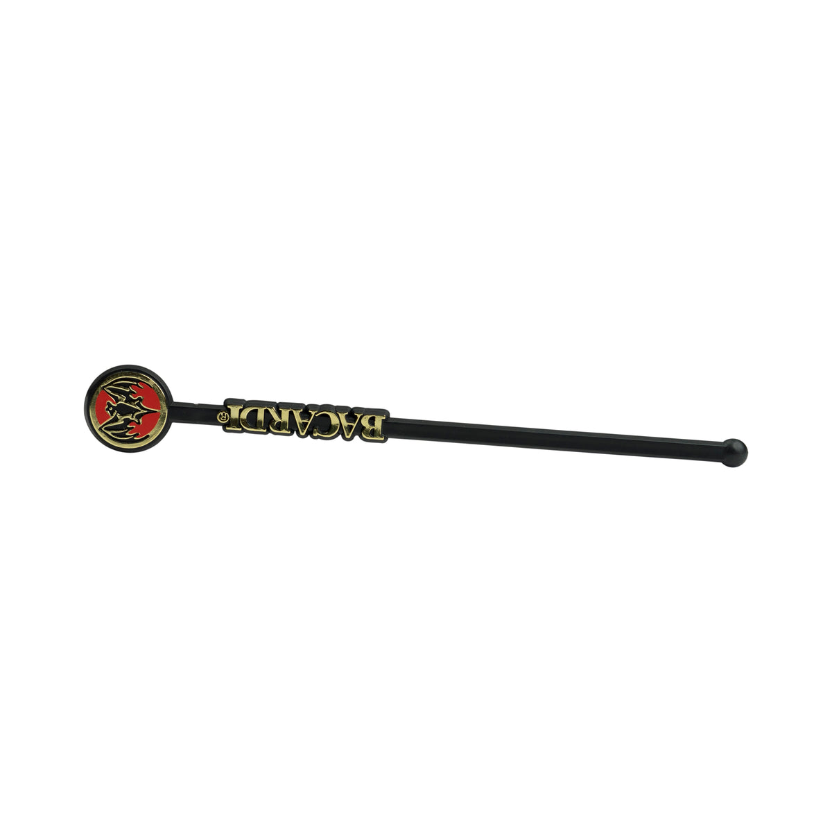 100x Bacardi Rum Stirrer black Cocktail Stirrer Longdrink Decoration Glass Gastro – View 2