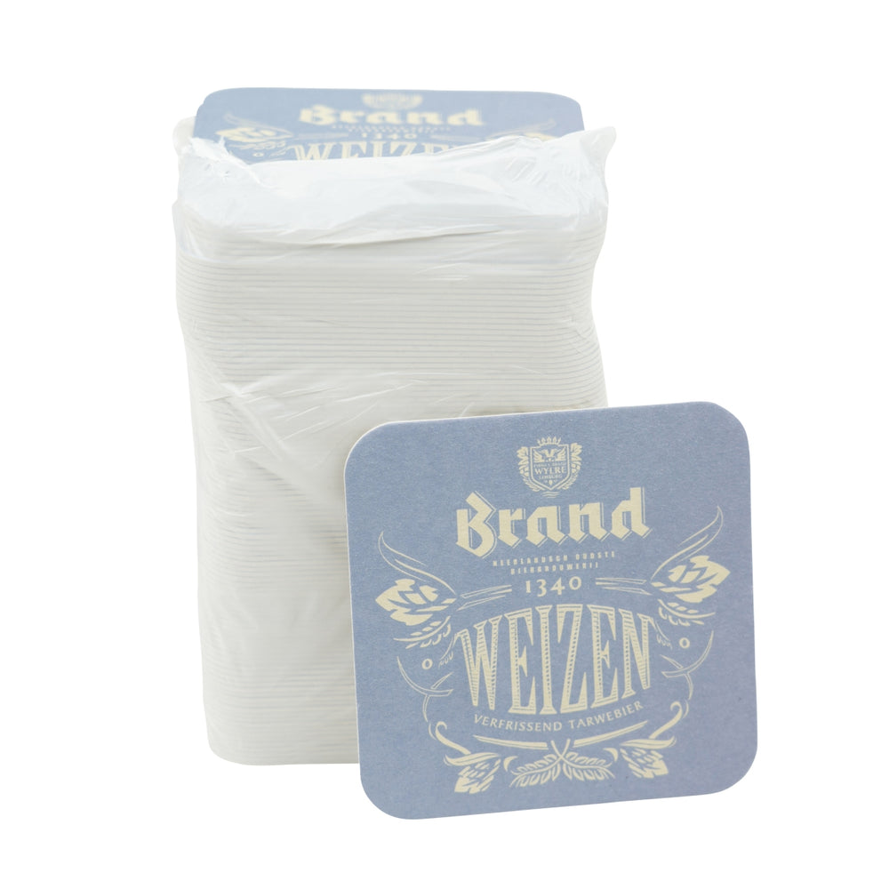 100x Brand Beer Coasters Coaster Felt Glasses Wheat Brouwerij Beer Bar