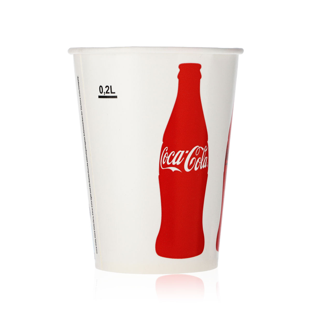 100x Coca Cola soft drink glasses Glass 0.2l cups Paper cups Disposable – View 4