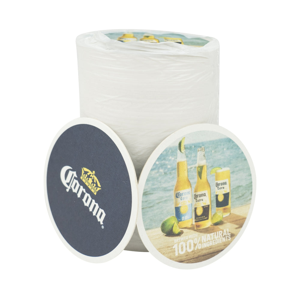 100x Corona coasters beer mats Ø9cm coaster bottle drink mats