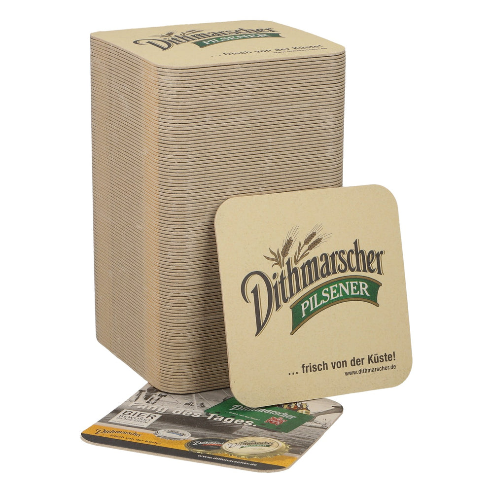 100 Dithmarscher Beer Coasters "Catch of the Day" Bar Accessories
