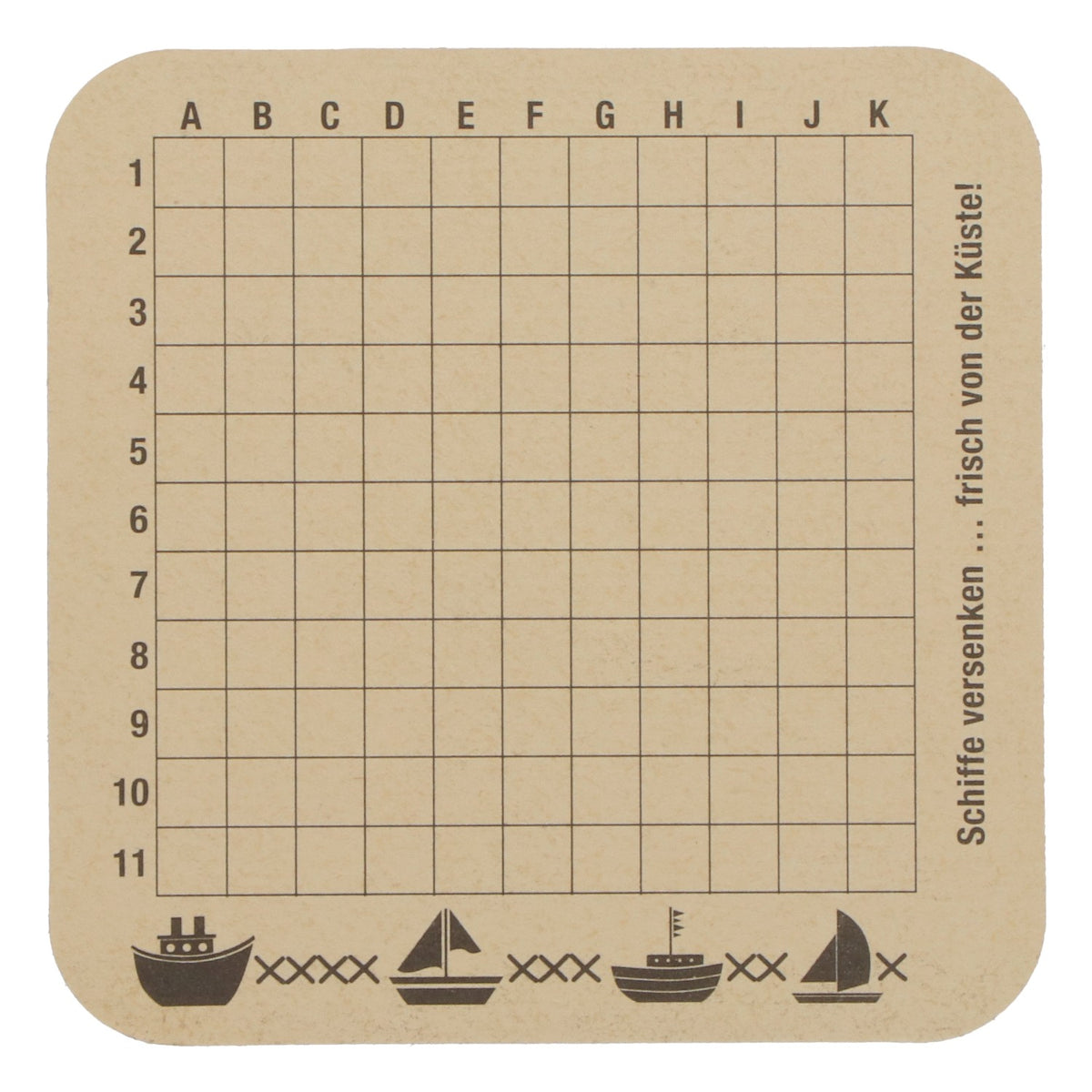 100 Dithmarscher Beer Coasters, Freshly Ironed, "Battleship" – View 4