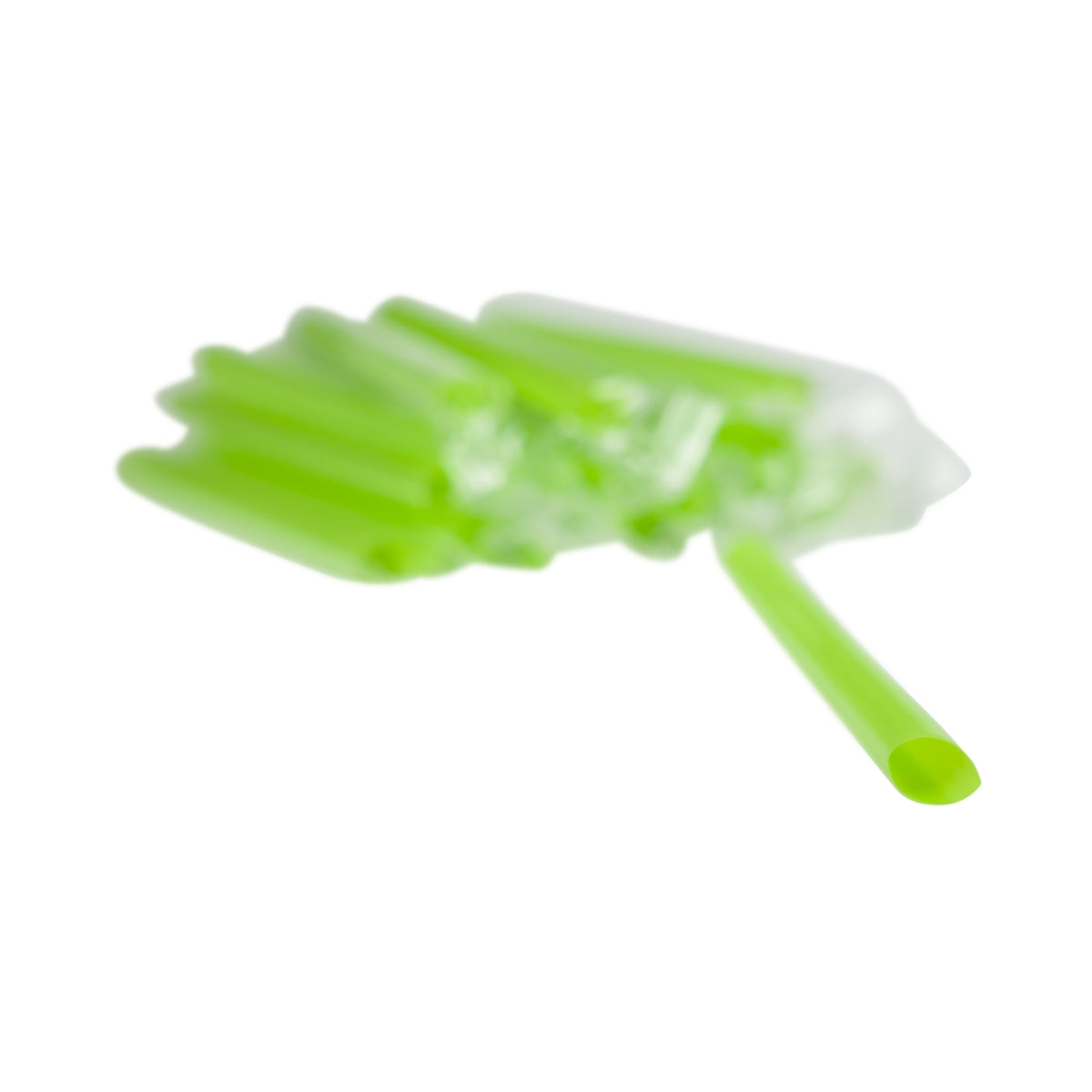 100x disposable bubble tea straws, green, 15 cm, jumbo drinking straws, wide fat – View 2