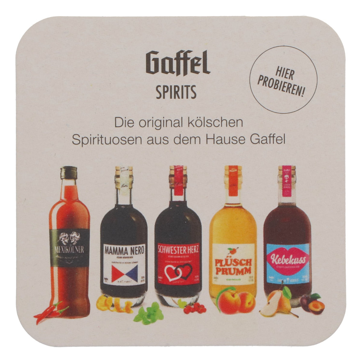 100x Gaffel Beer Coasters Glass Coasters Bar Accessories Spirits – View 2