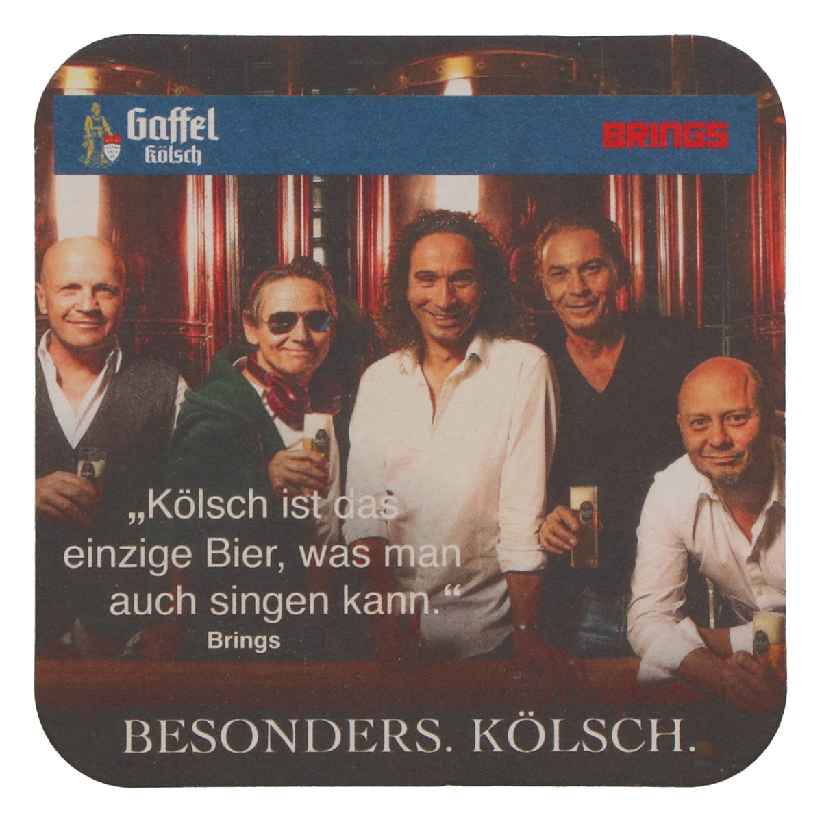 100x Gaffel beer coasters, glass coasters, bar accessories, Brings – View 3