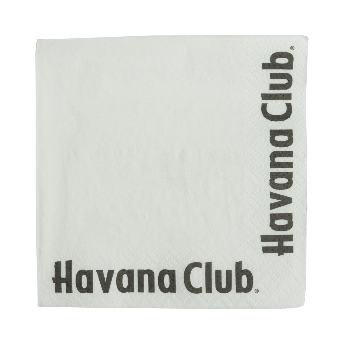 100x Havana Club Rum Napkins, white, restaurant coasters, glasses – View 2