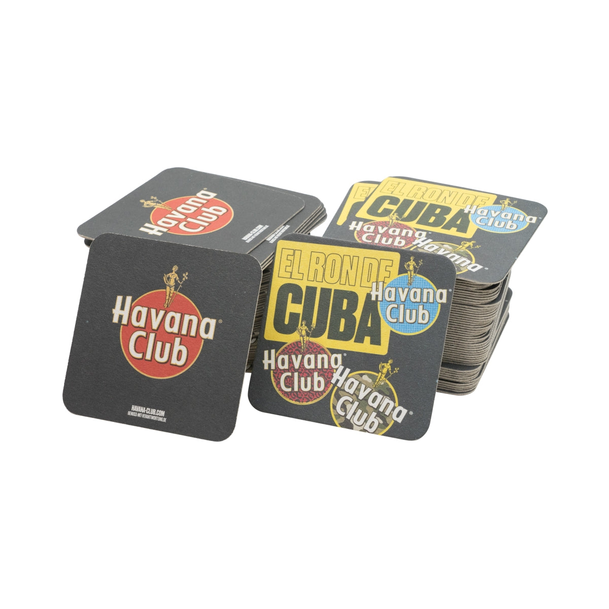 100x Havana Club Rum Coasters Beer Coasters Black 9x9cm "Tiger"