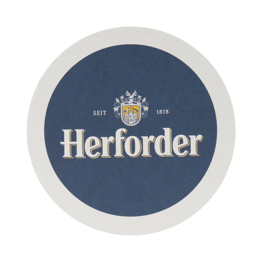 100x Herforder beer coasters, glass coasters, beer mats, table protectors, catering