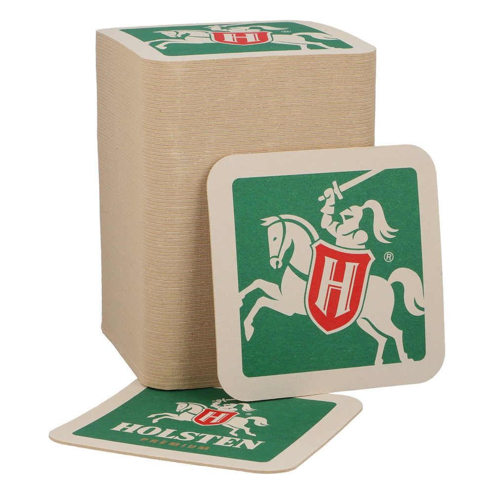 100 Holsten Beer Coasters—Original Bar Accessories, Restaurant Quality