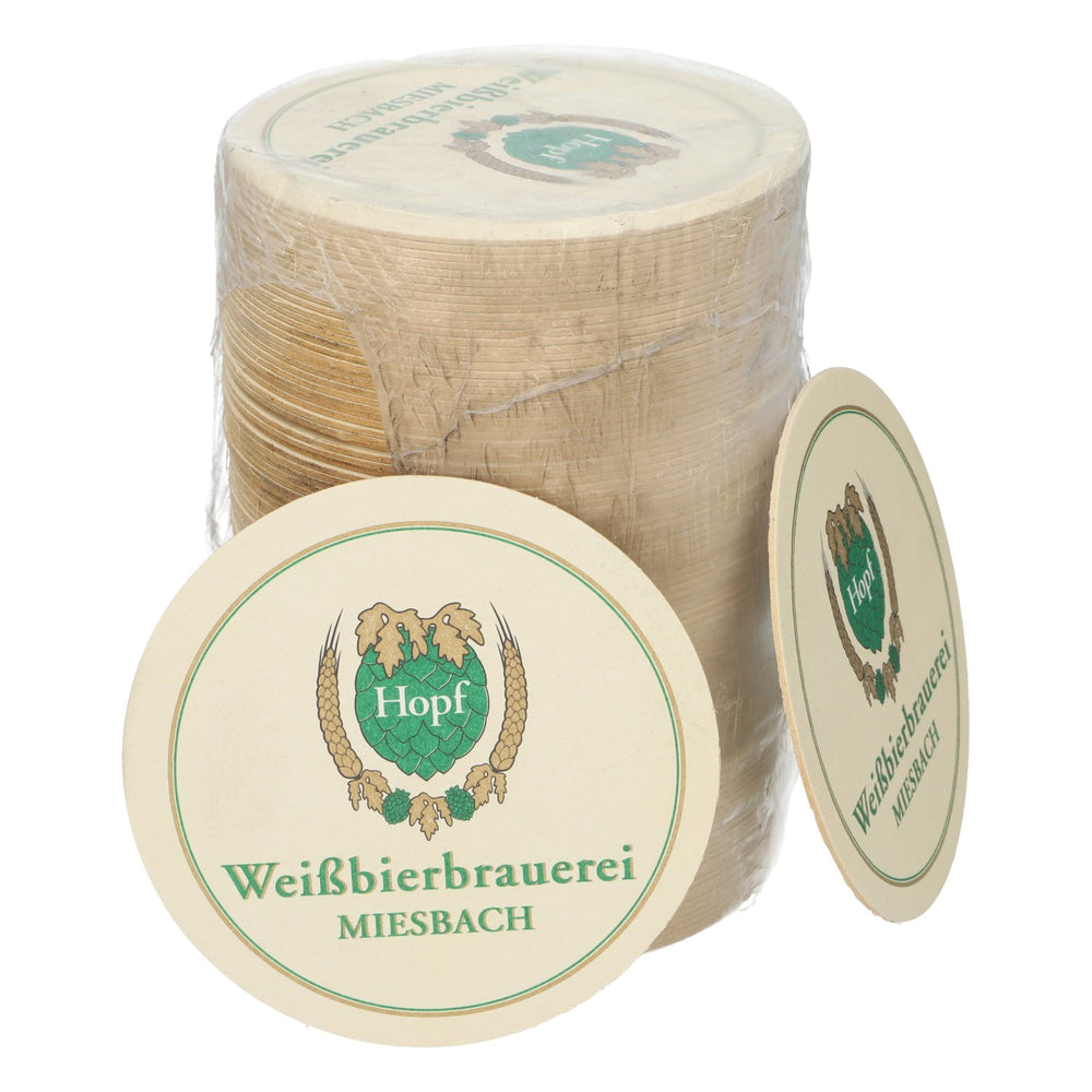 100x Hopf coasters Ø10 cm drip protection for glasses and bottles
