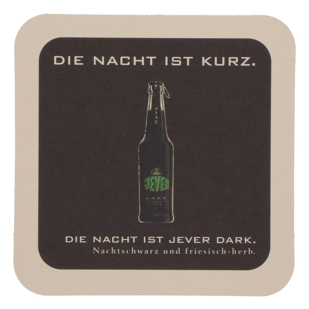 100 Jever "Dark" Beer Coasters – Original Beer Coasters for Jever Fans – View 4