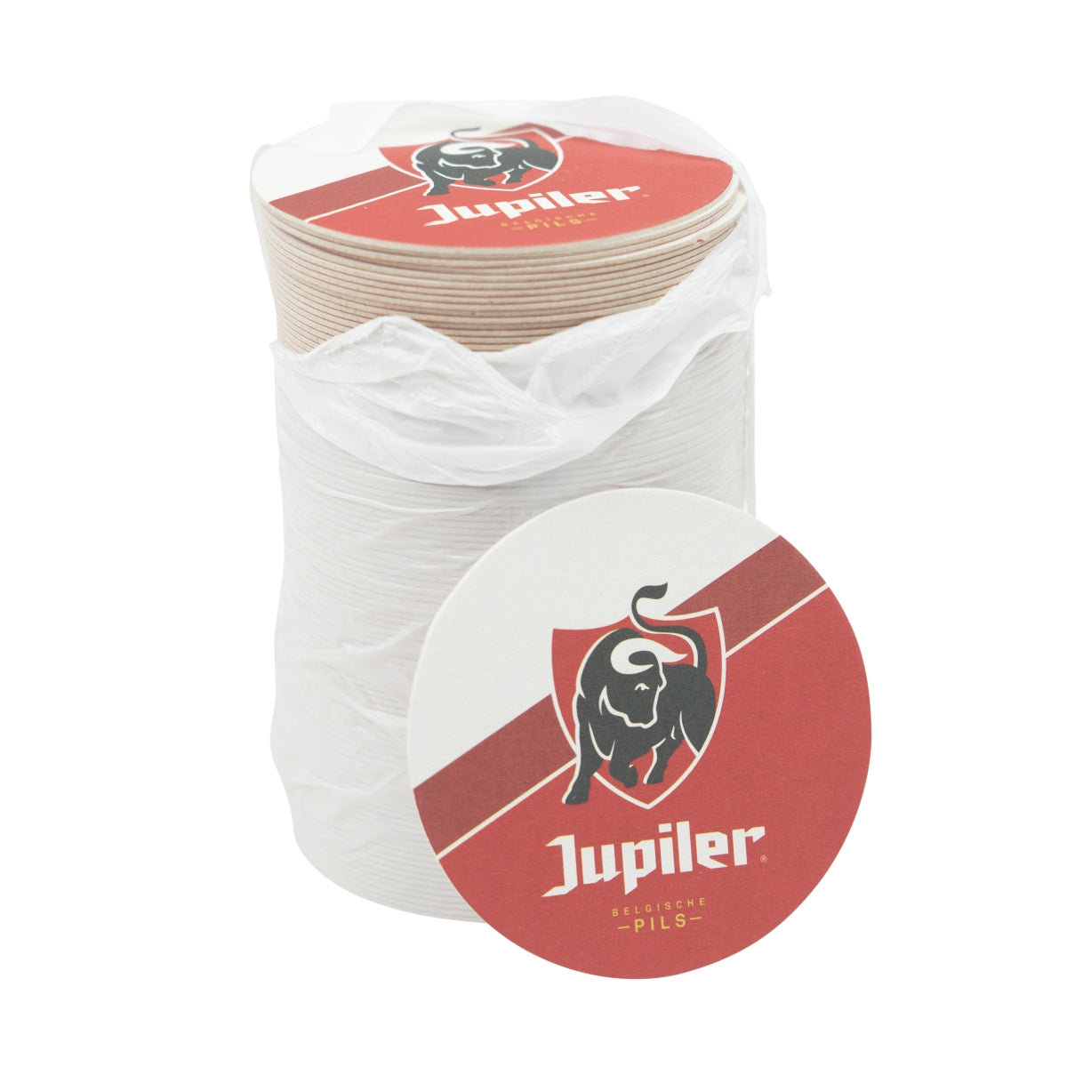 100x Jupiler beer coasters, felt coasters, glasses, Belgium, beer, gastro bar