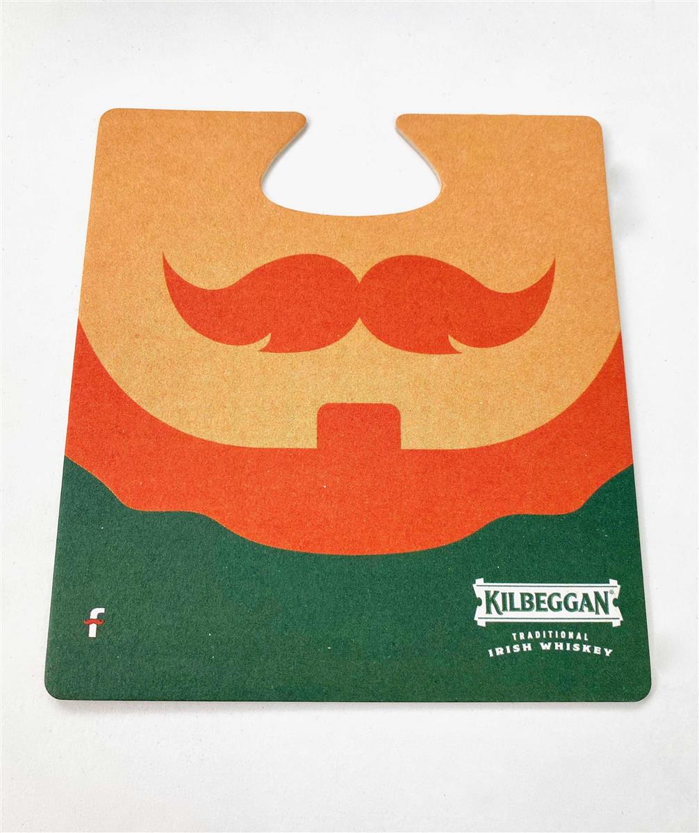 100x Kilbeggan Whiskey Coasters Paper Man/Woman St. Patrick's Day Beer Cardboard – View 4