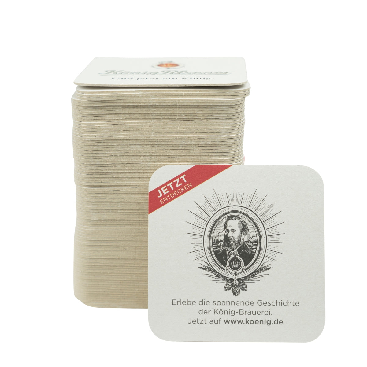 100x König Pilsener beer coasters, coasters, glasses, gastro beer mats – View 2
