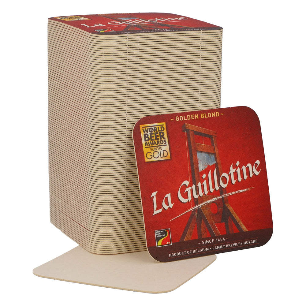 100x La Guillotine Beer Coasters Glass Coasters Bar Accessories