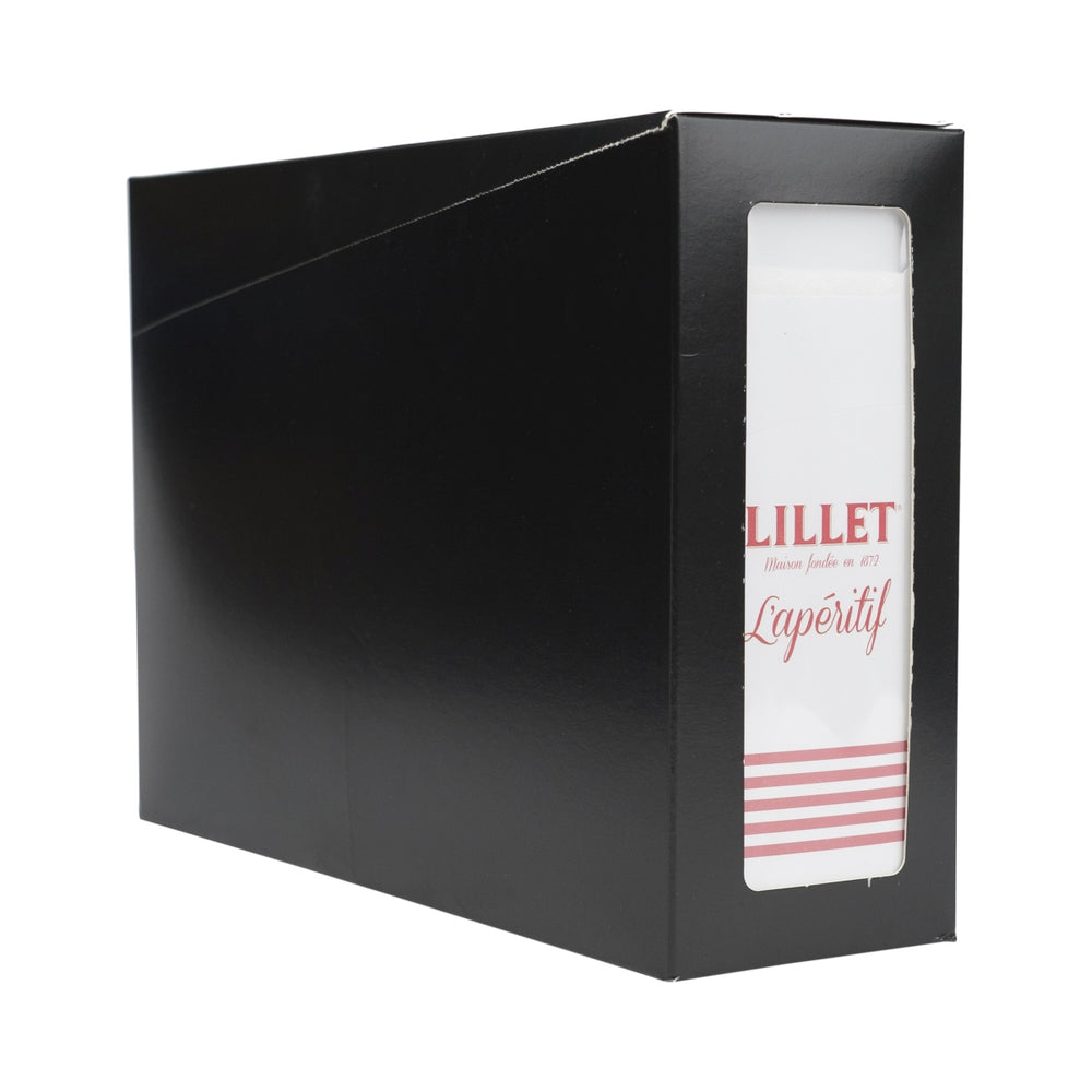 100x Lillet liqueur cutlery bag 19x9cm napkin holder Gastro dispenser white