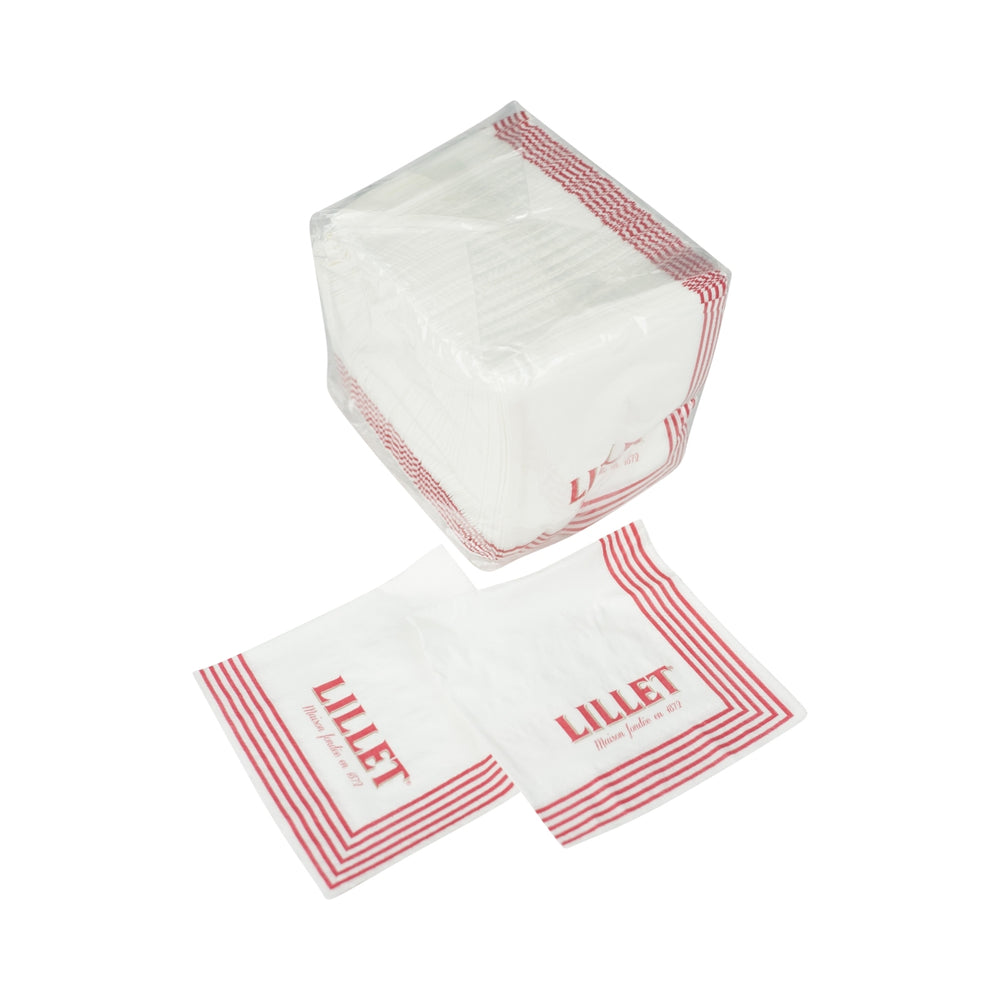 100x Lillet Napkins Coasters Drip Protection Napkin 24x24cm Gastro Beverages