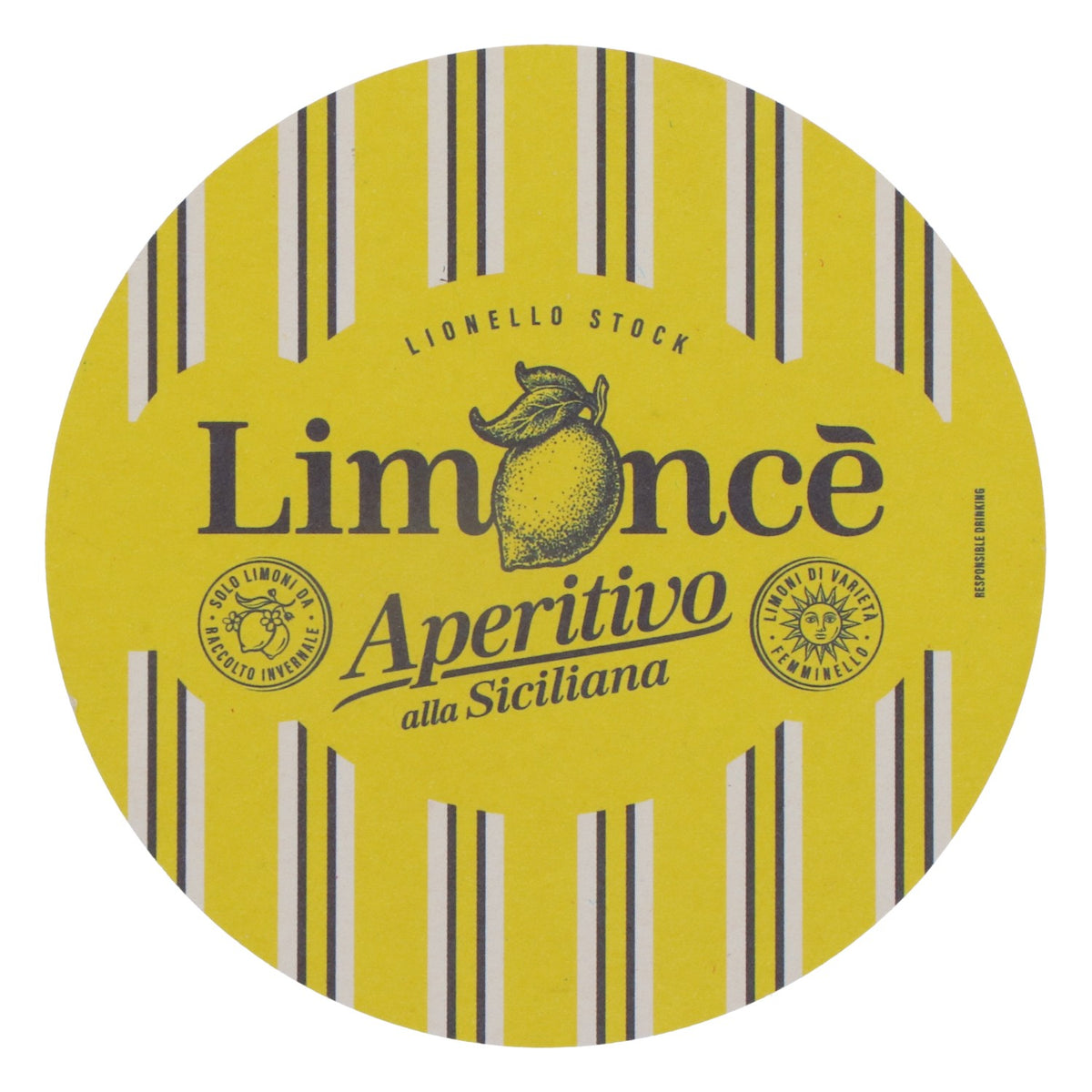 100x Limonce liqueur beer coasters, glass coasters – View 2