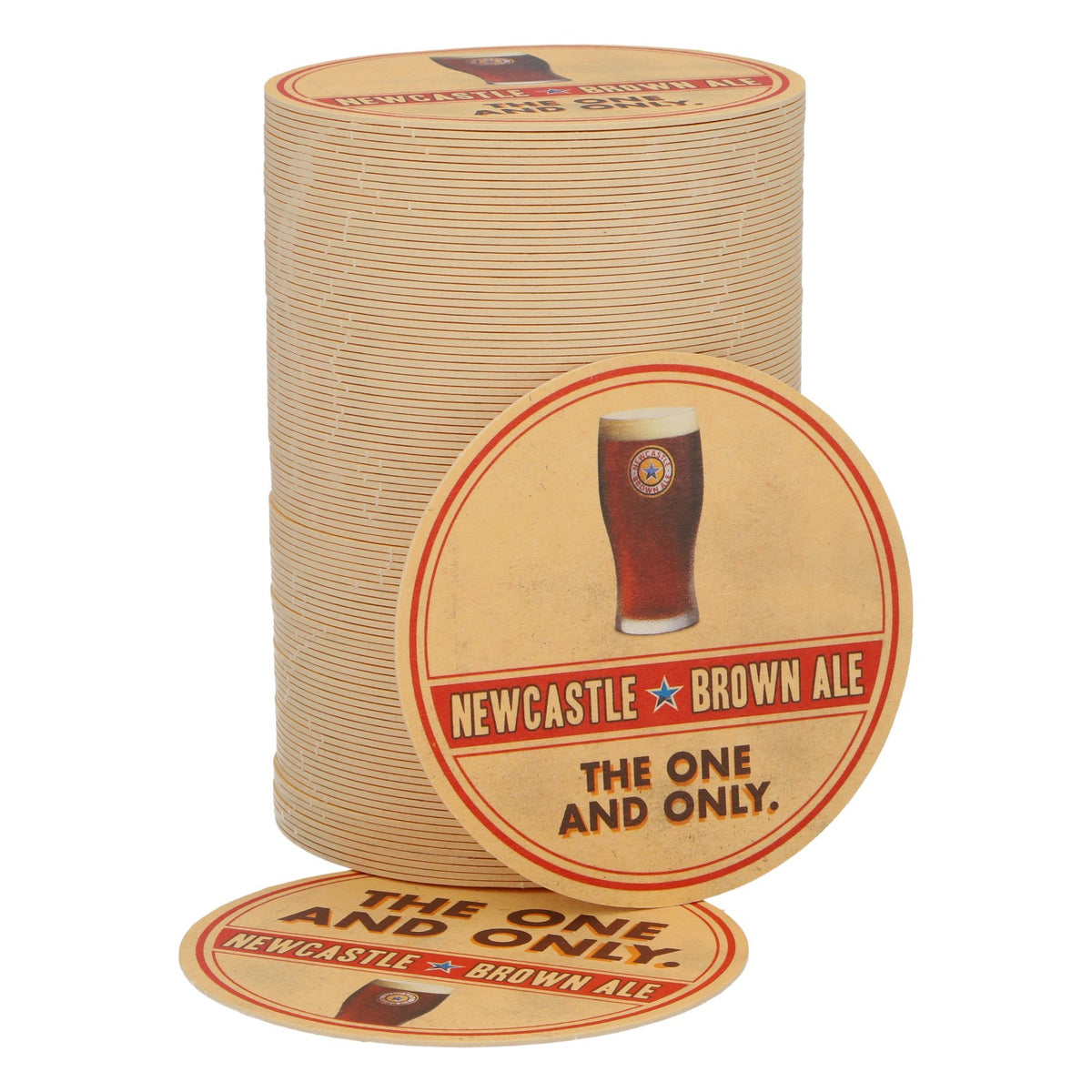 100x Newcastle Brown Ale beer coasters, the one and only