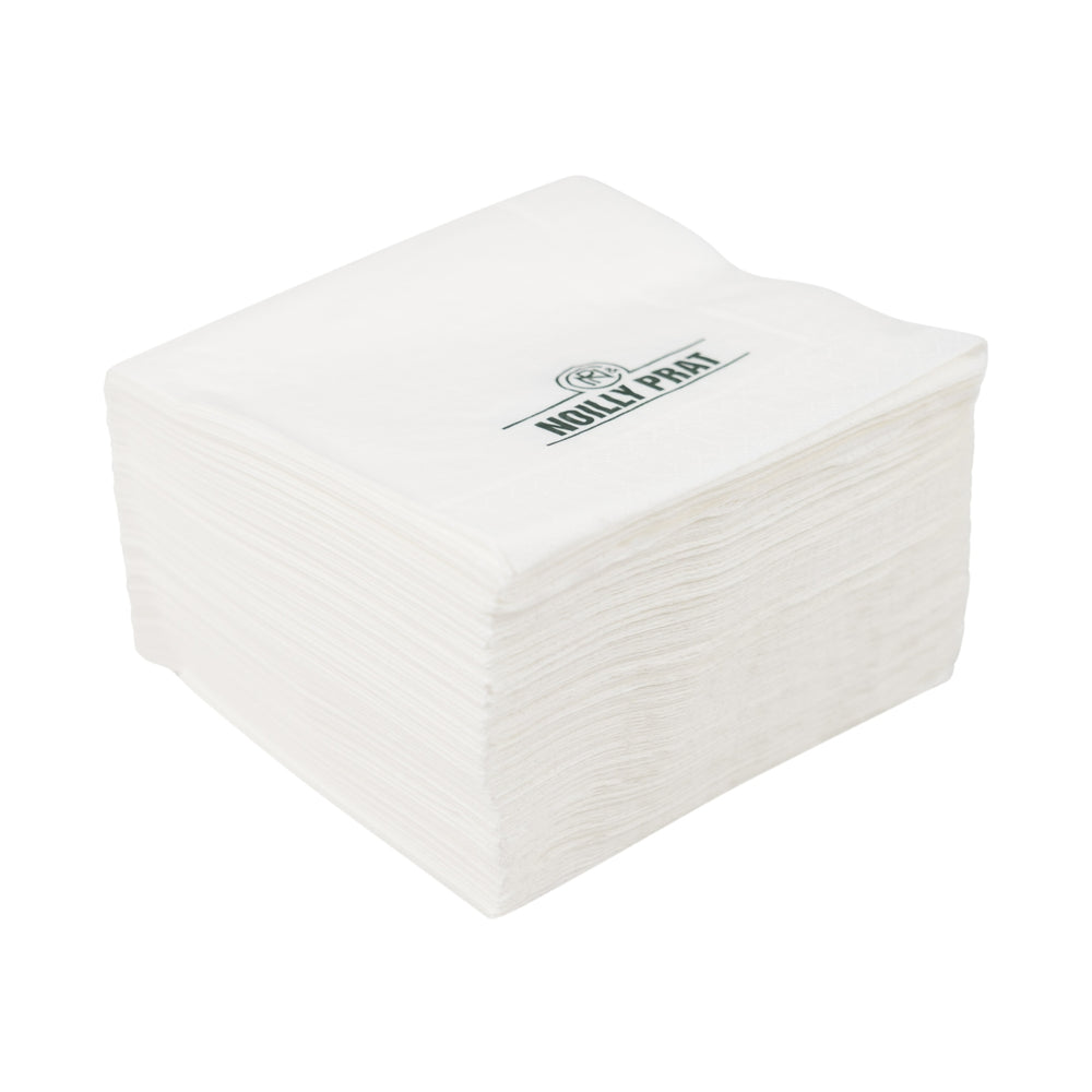 100x Noilly Prat Napkins Napkin Coasters White 12.5x12.5cm Gastro Pub