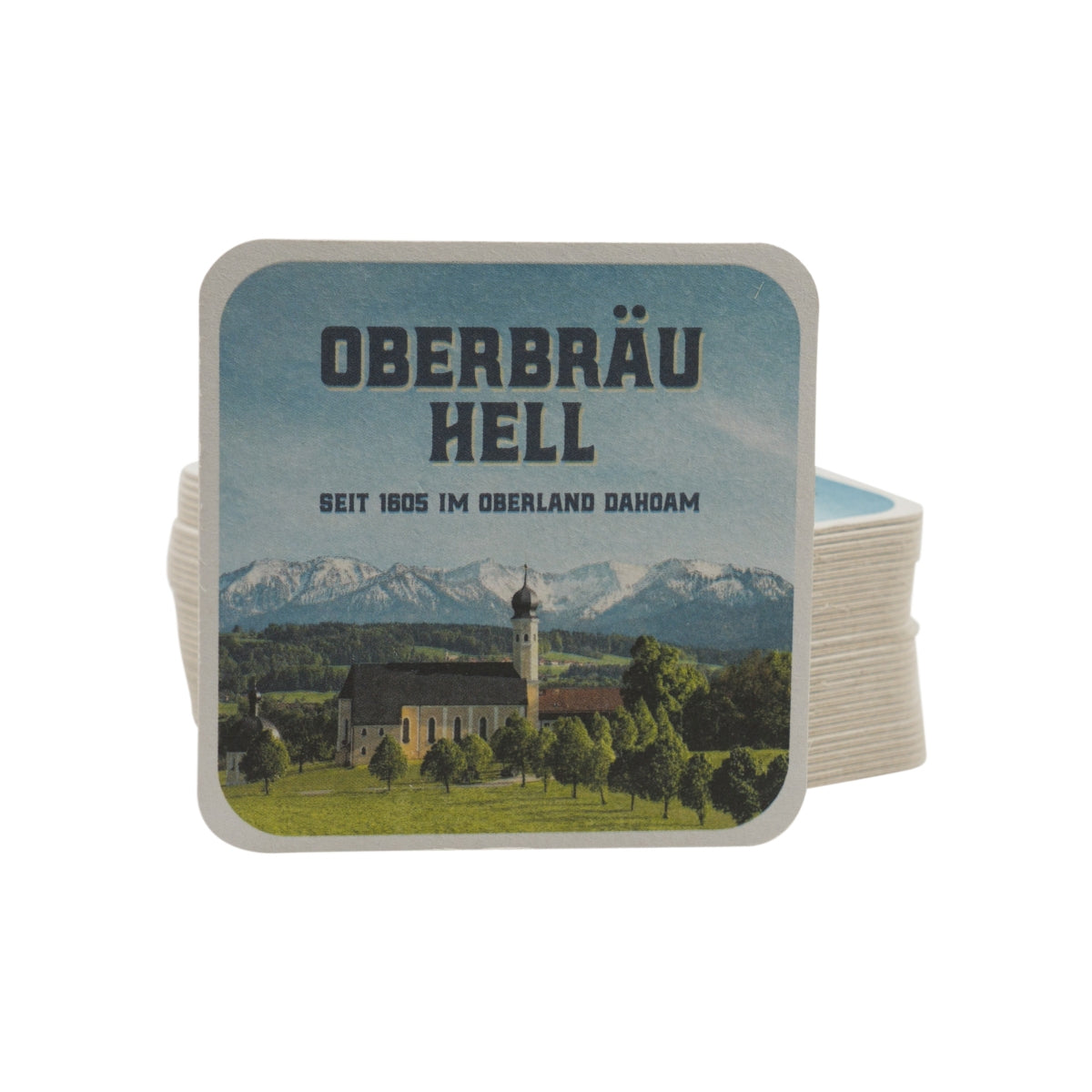 100x Oberbräu Light Beer Coasters 11cm Glass Coasters Beer Felt Paper Beer – View 4