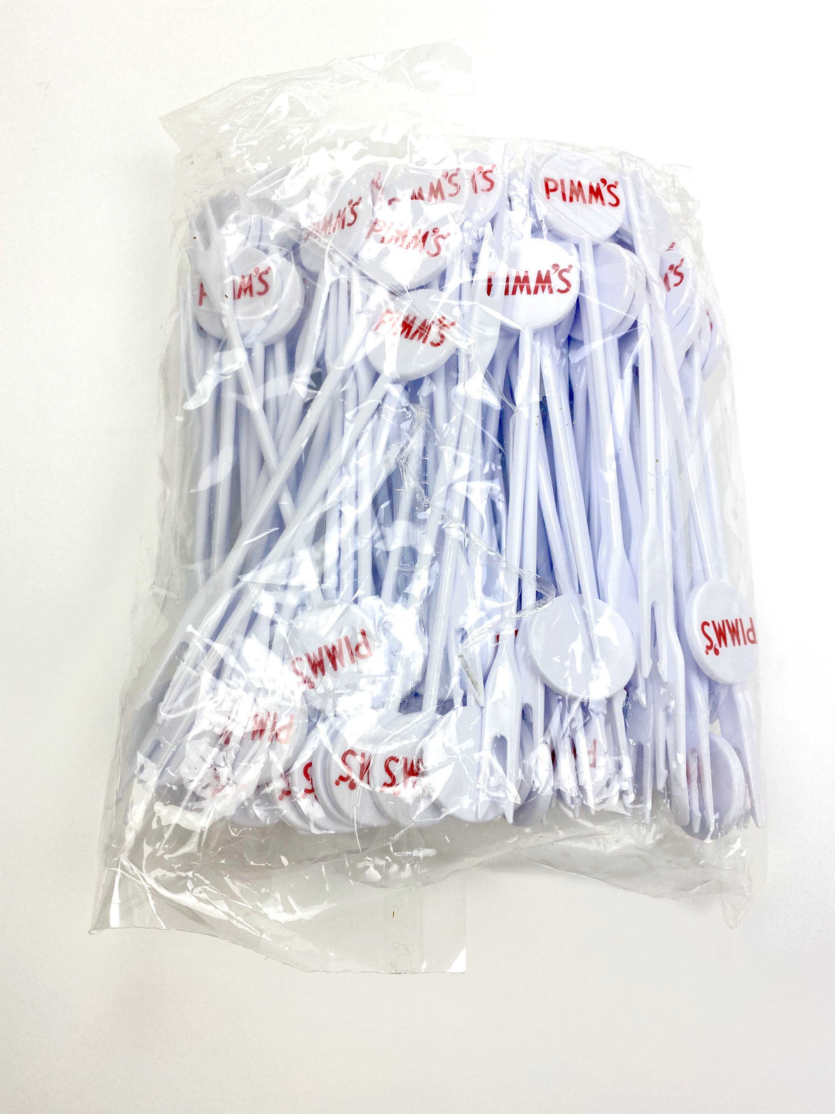 100x Pimm's Liqueur Fruit Skewer Plastic White – View 3