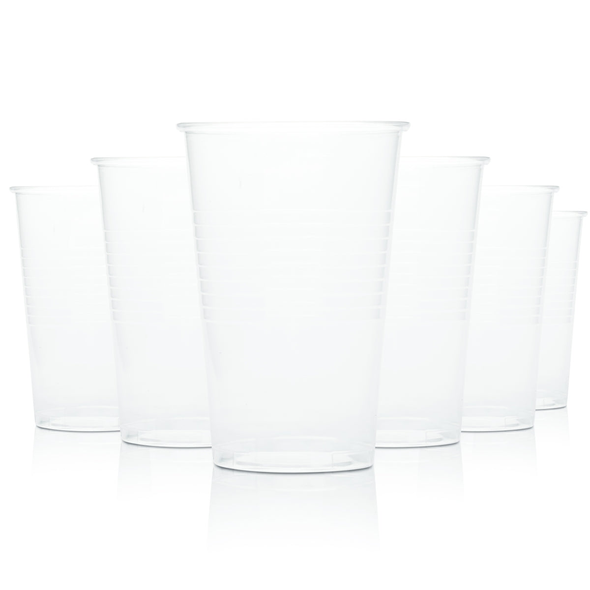 100x plastic cups, 0.3 l, disposable, beer, long drink, plastic, glass, party, bar