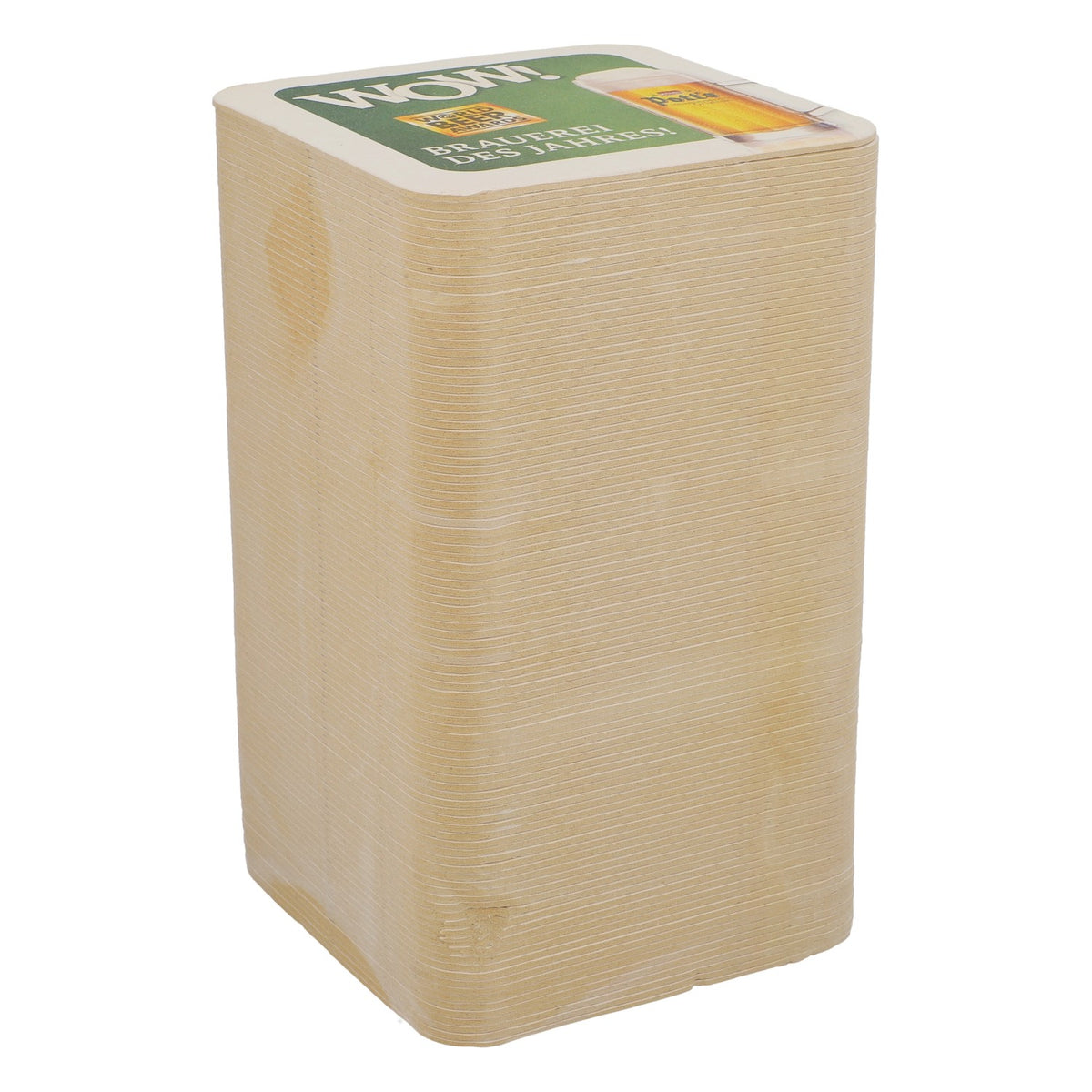 100x Potts beer coasters, cardboard coasters, glass coasters, 9x9 cm, green – View 2