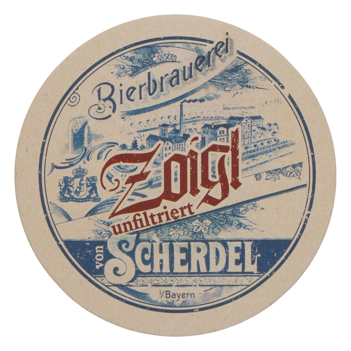 100x Scherdel beer coasters, beer mats, glass coasters, round Zoigl – View 3