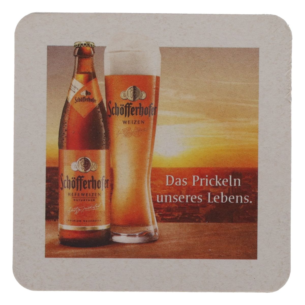 100x Schöfferhofer wheat beer coasters with glass coasters, sparkling and tingling – View 4