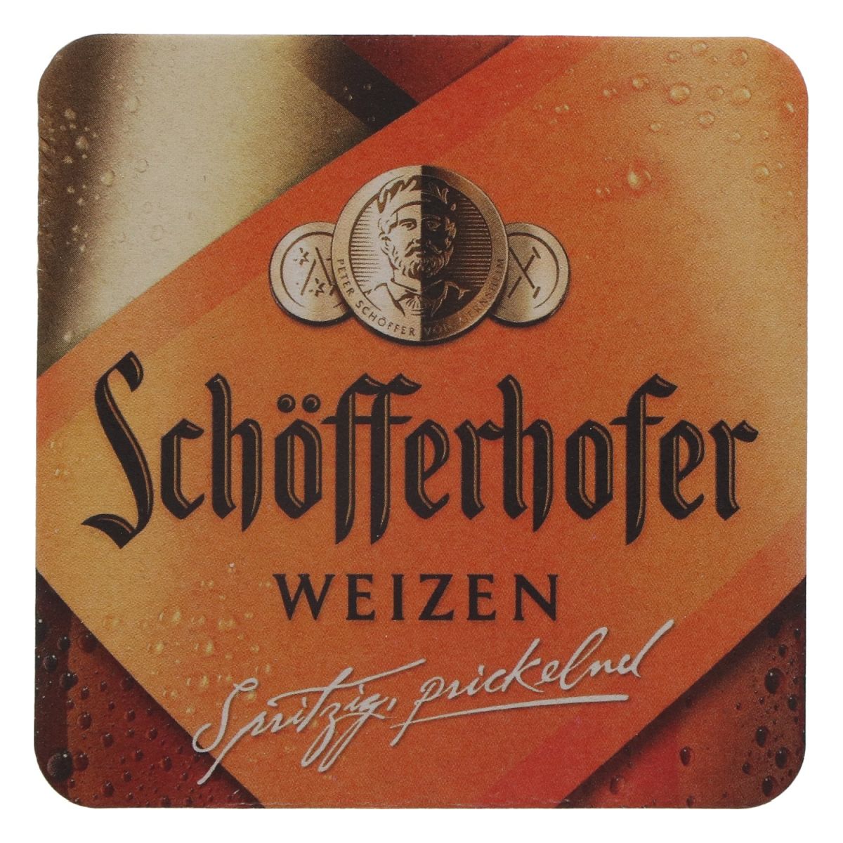 100x Schöfferhofer wheat beer coasters with glass coasters, sparkling and tingling – View 5