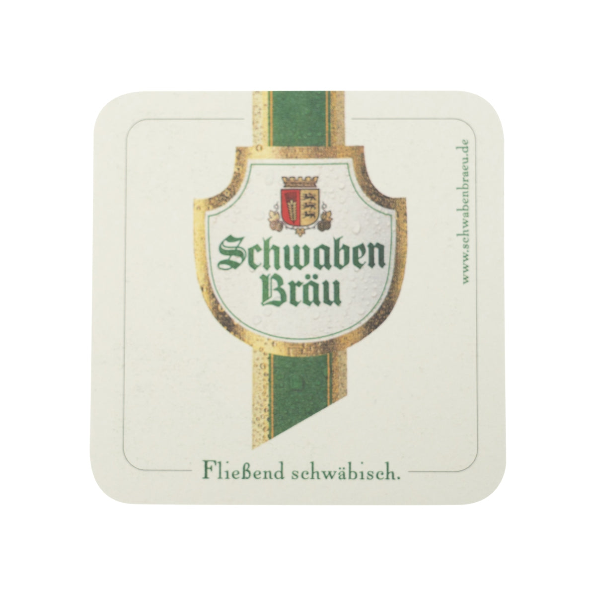 100x Schwabenbräu beer coasters, 10x10cm, glass coasters, catering cardboard, bar