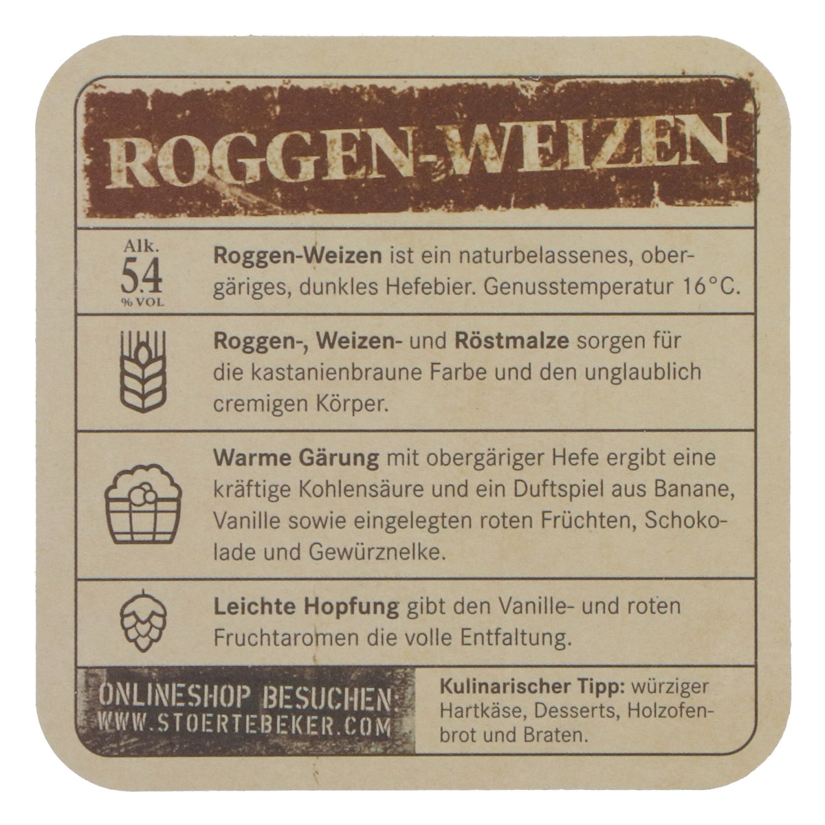100 Störtebeker Beer Coasters, Rye-Wheat, Colorful Paper Coasters – View 4