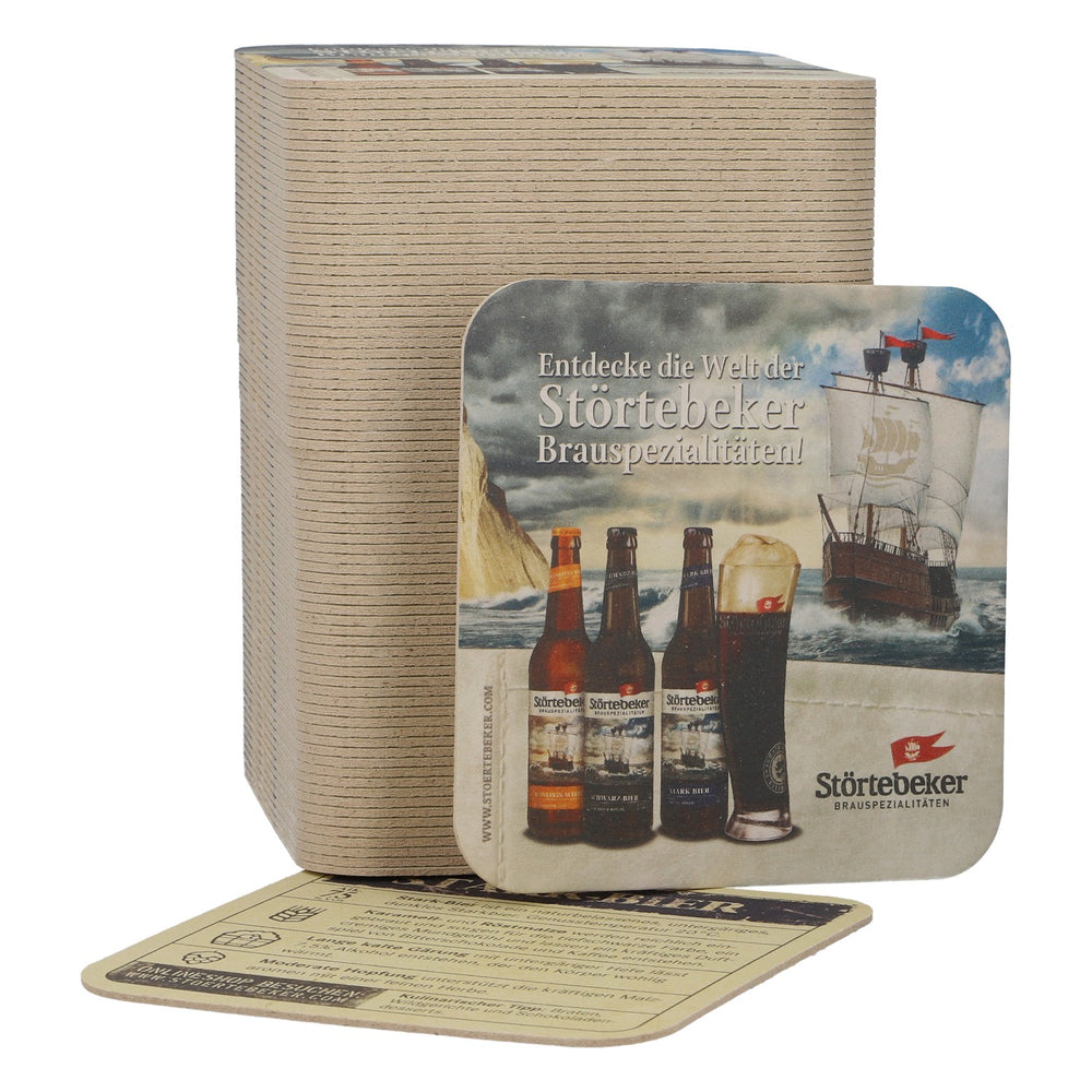 100 Störtebeker Beer Coasters for Strong Beer