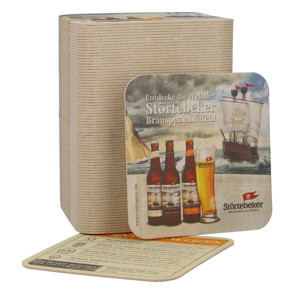 100 Störtebeker Beer Coasters, Amber Wheat Beer Coasters, Beer Party