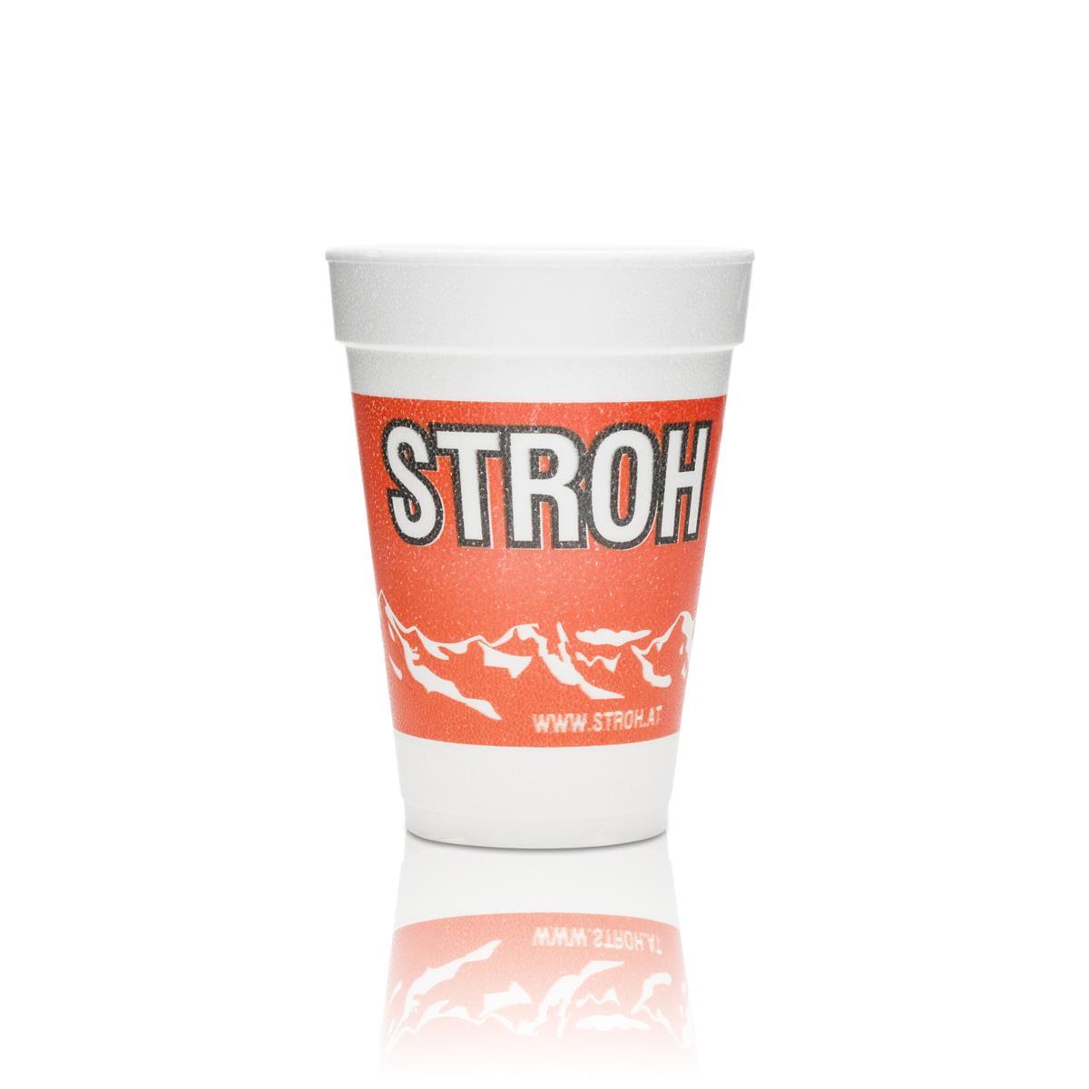 100x Straw Rum Styrofoam Cups 0.25l Disposable Glasses Mulled Wine Christmas Market 80 – View 2