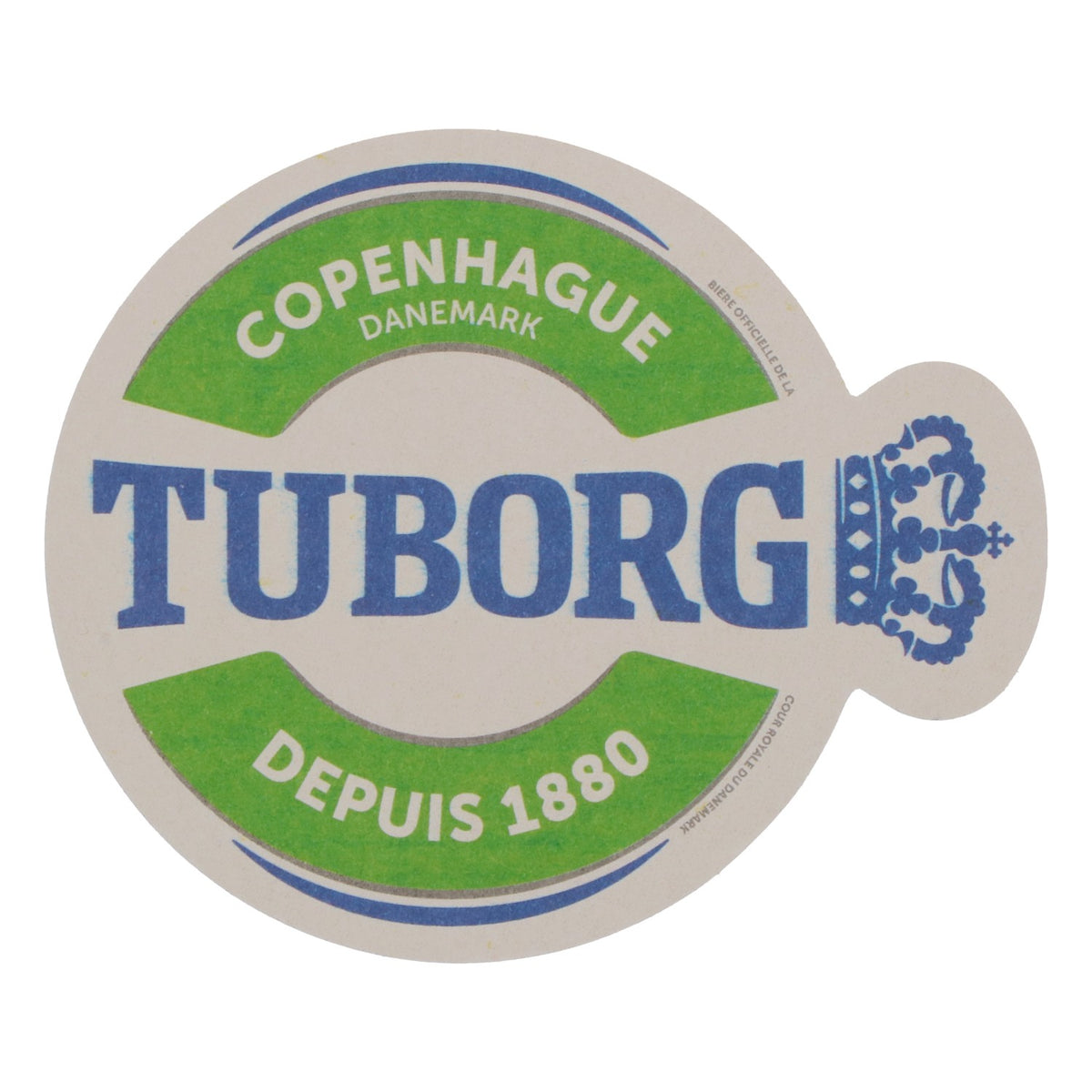 100 Tuborg Beer Coasters, Copenhagen, Denmark, Since 1880, Green – View 3