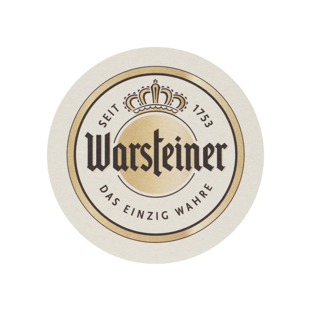 100x Warsteiner beer coasters 11cm Brewers Gold glasses coasters beer mats Beer